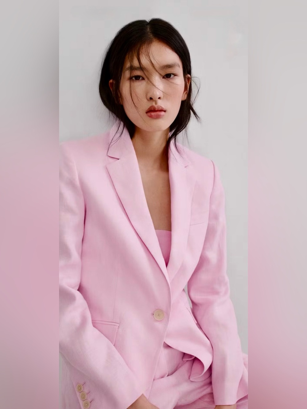 NWY MANGO Linen Suit Blazer size 10